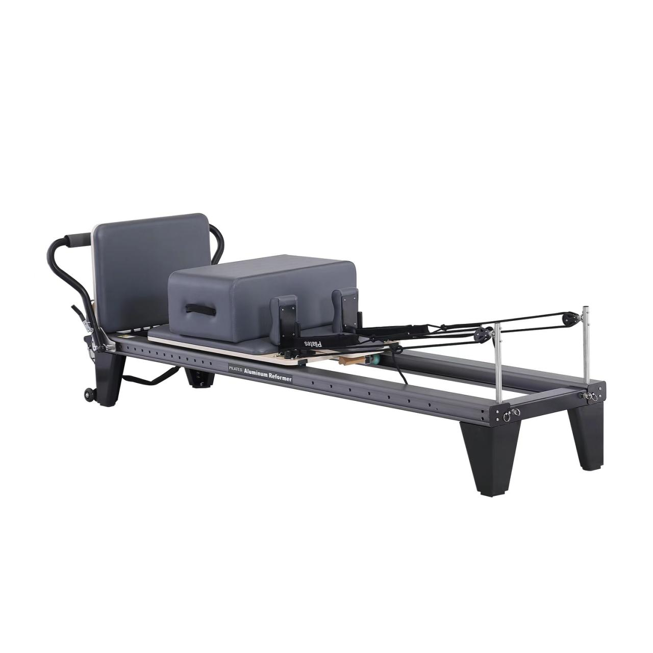 Black Aluminium Alloy Pilates Reformer Bed