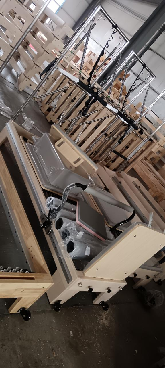 Pilates Half-Tower with Full Track & Maple Outer Rails