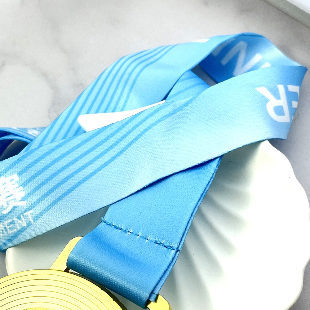 Custom Gold Marathon Finisher Medal – Zinc Alloy Gold Plated | 21.0975km Half Marathon Design | Race Award