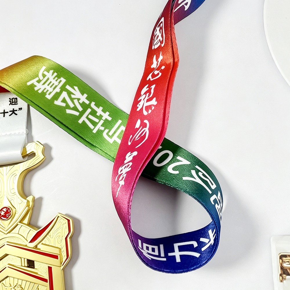 Custom Gold Shield Medal – Zinc Alloy Gold Plated | Chinese Dream Theme with Crown & Star Design | Corporate Honor Award