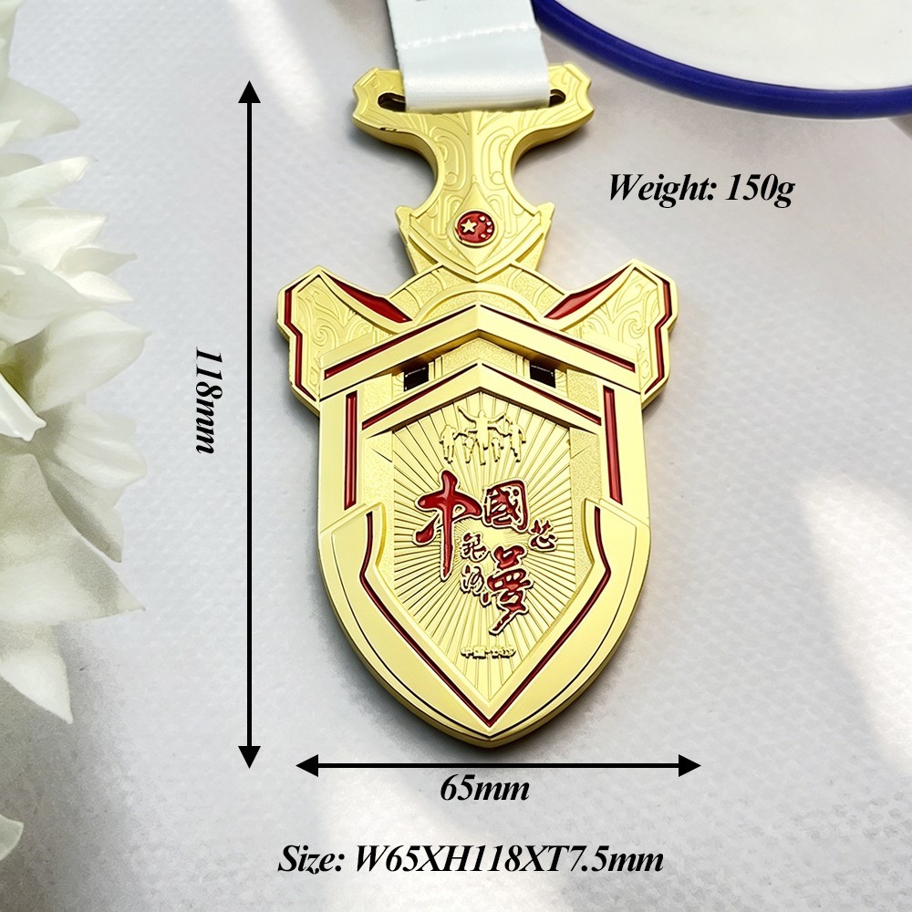 Size of Gold Shield Medal