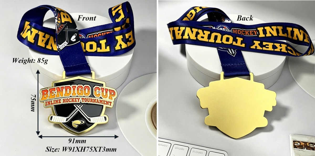 Size of Bendigo Cup Medal