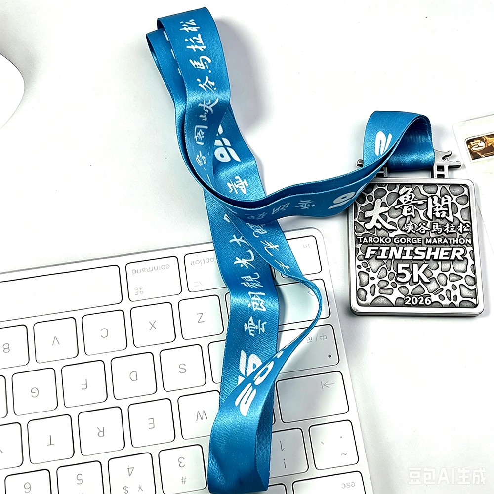 Custom Taroko Gorge Marathon Finisher Medal – Zinc Alloy Antique Silver Plated | Canyon Relief Landscape | 5K Event Commemorative Award