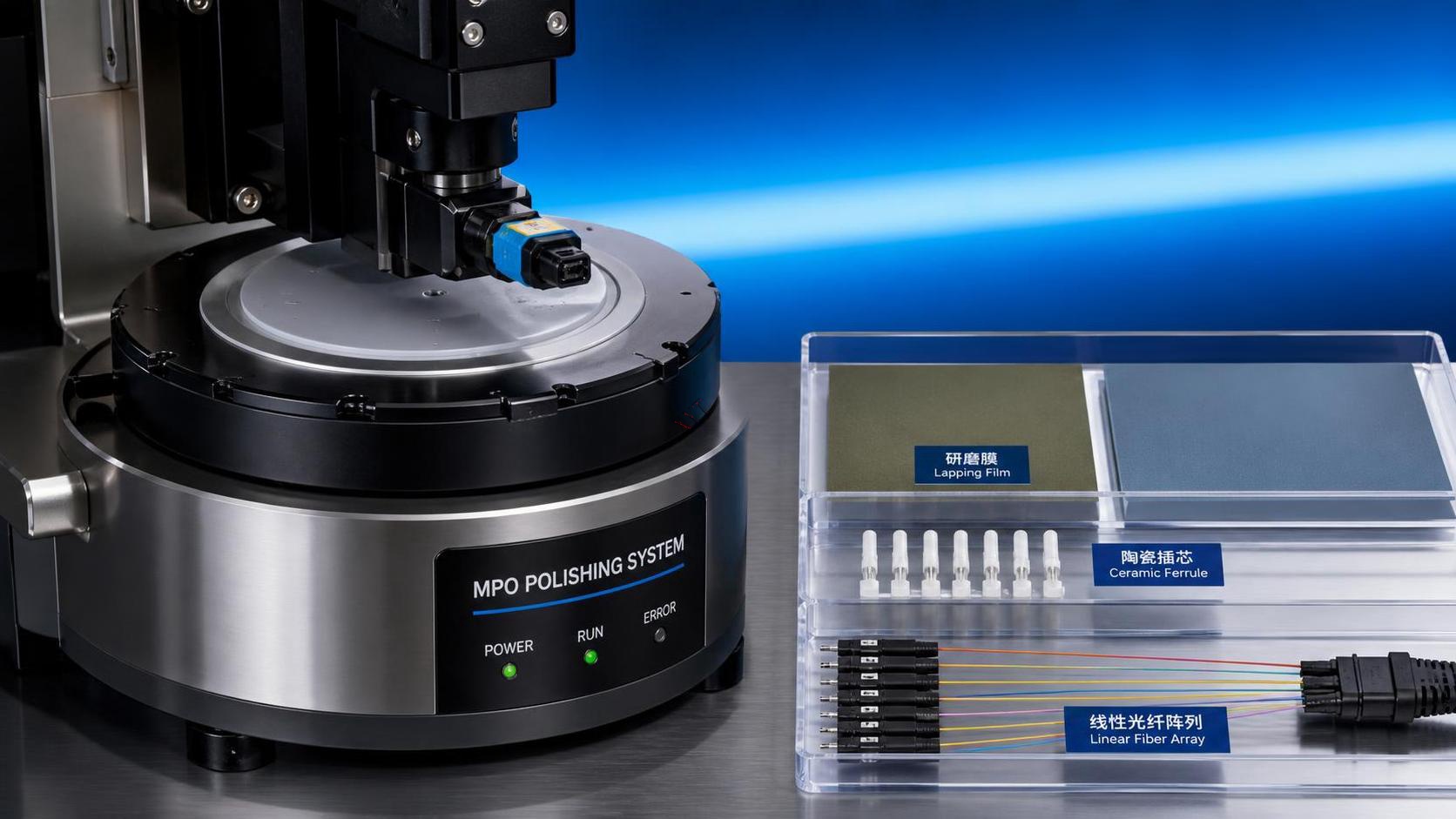 How to Select Lapping Film for MPO Connector Polishing