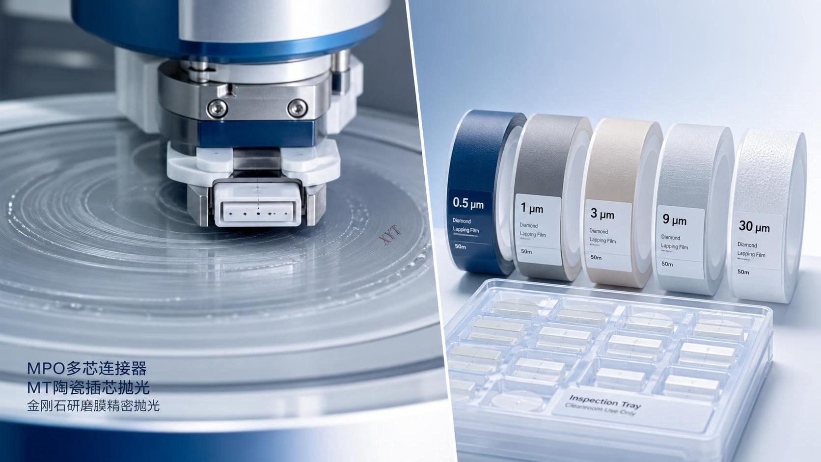 How Do You Select Lapping Film for MPO Connector Polishing?