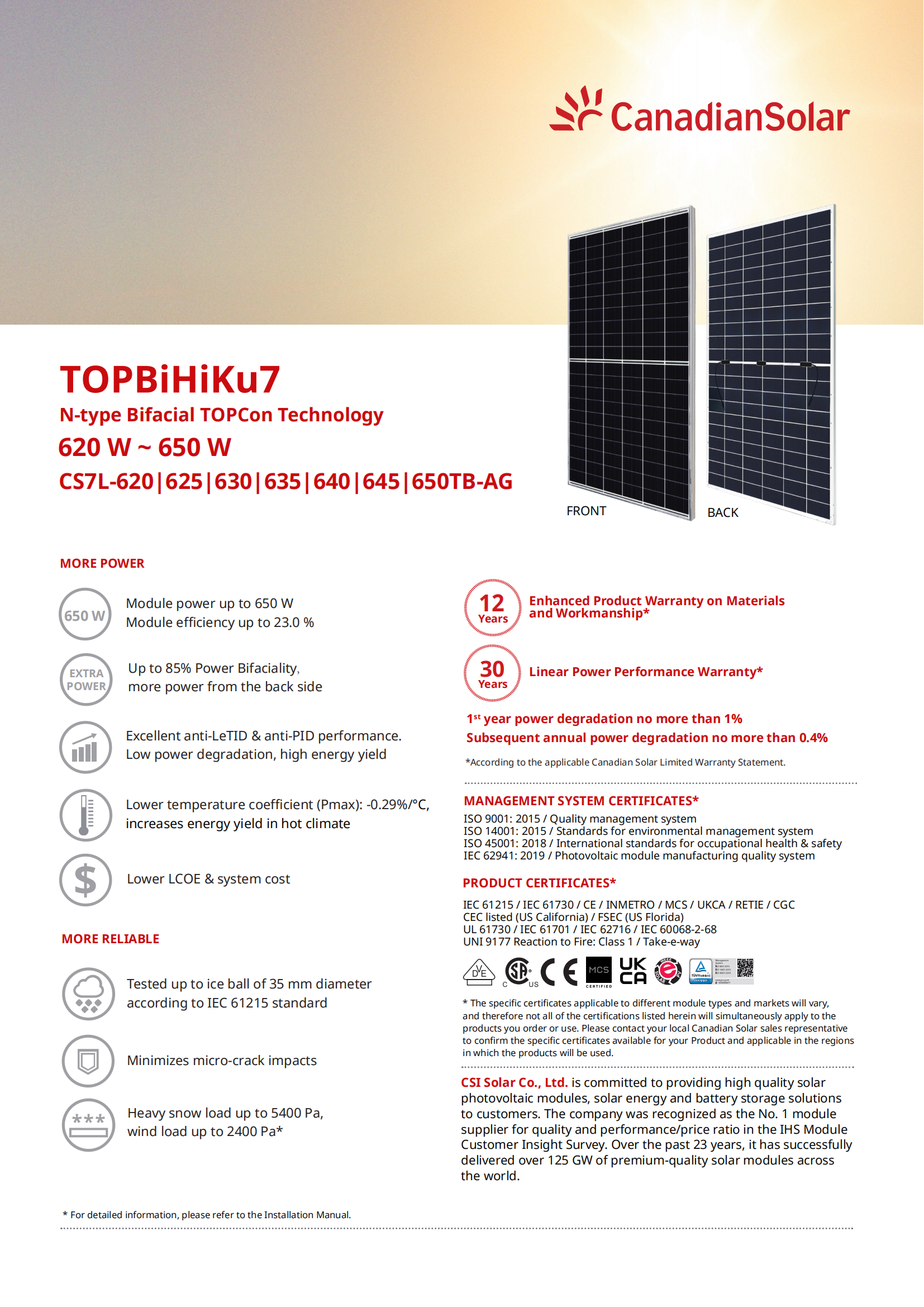 TOPBiHiKu7 CS7L-620-650TB-AG