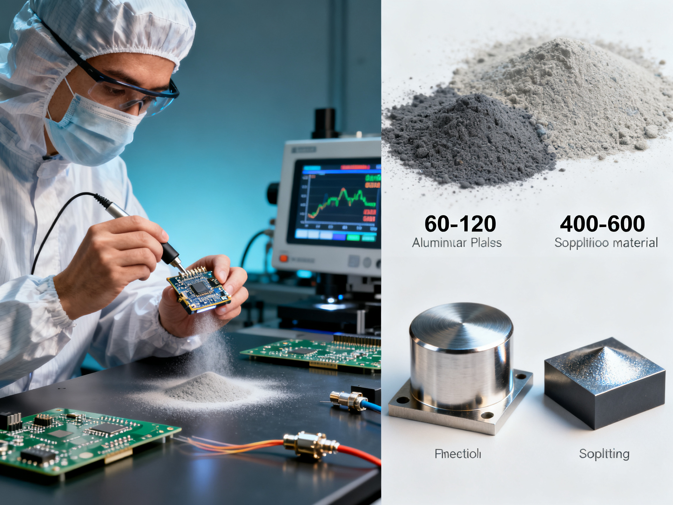 Comparing Aluminum Oxide Powder Grit Sizes for Metal vs. Composite Material Polishing