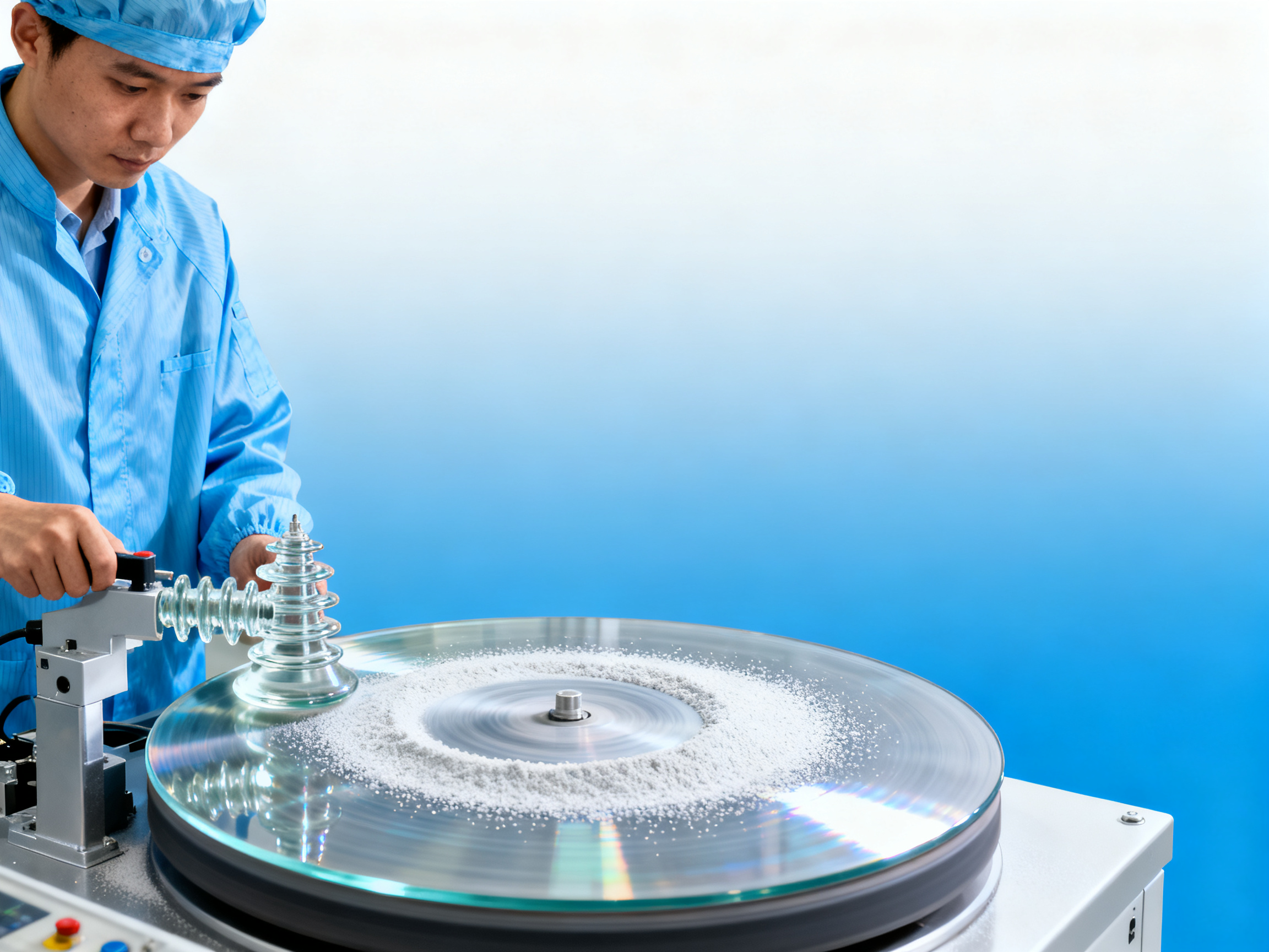 Is aluminum oxide powder suitable for glass polishing in electrical insulation components?