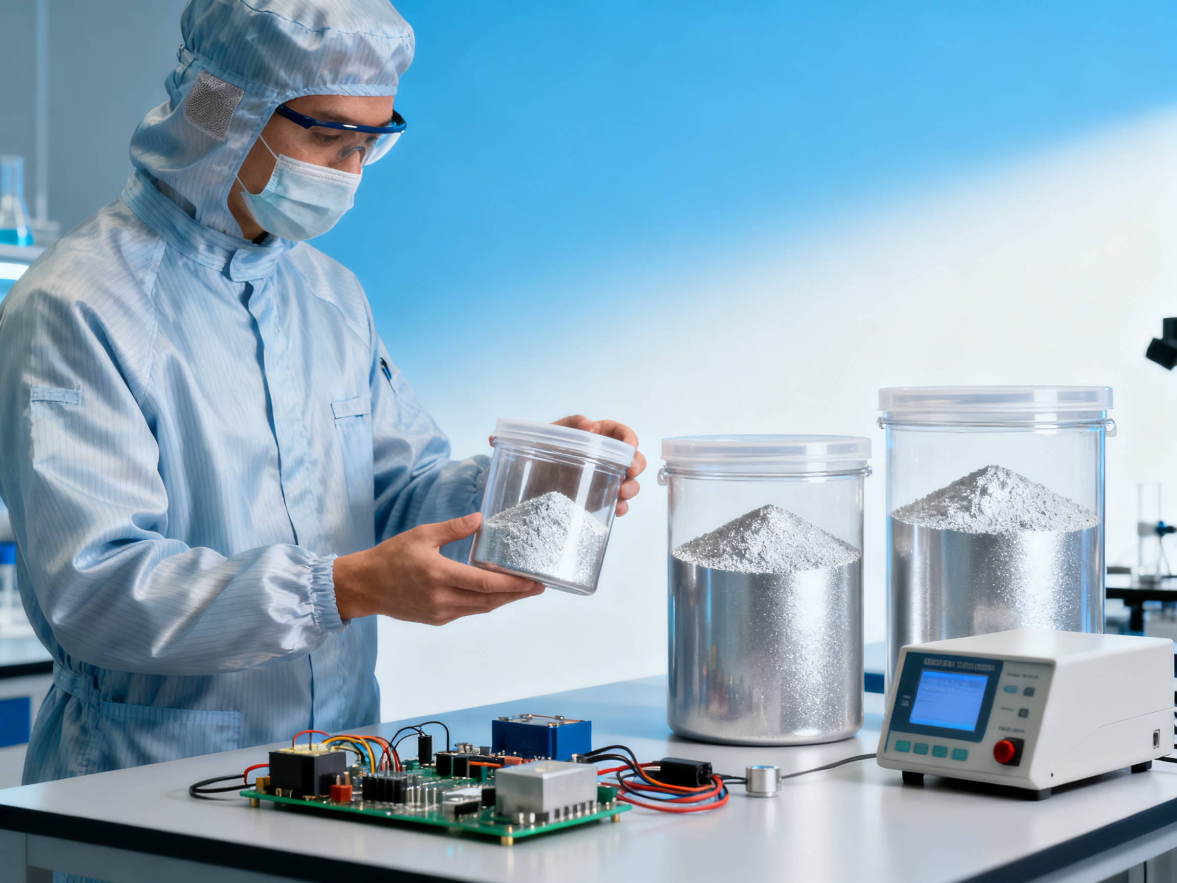 What is the shelf life of aluminum oxide powder used in electrical parts cleaning?