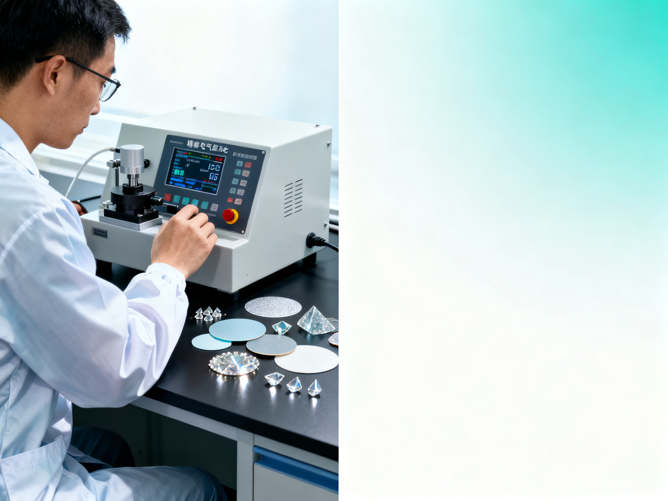 Which abrasive materials are preferred for jewelry polishing in precision equipment labs?