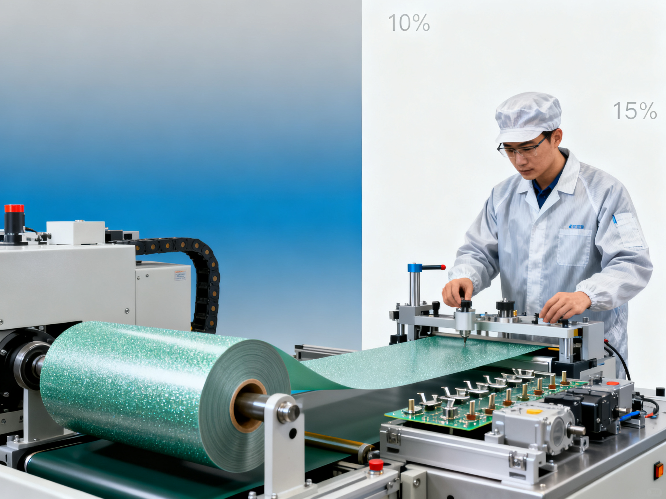 How does lapping film contribute to sustainable manufacturing in low-carbon electrical equipment production?