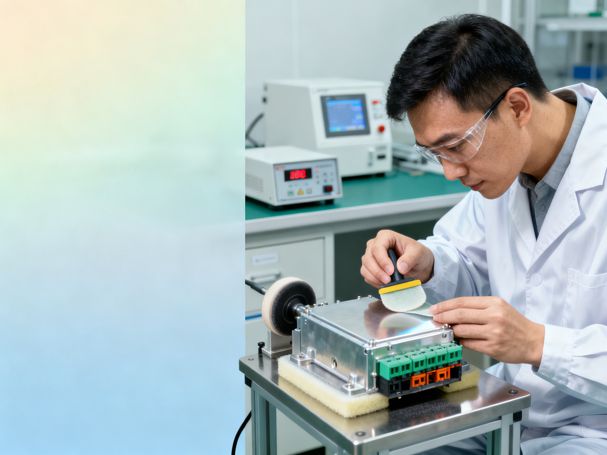 What training is provided for lapping film usage in electrical component surface processing workshops?