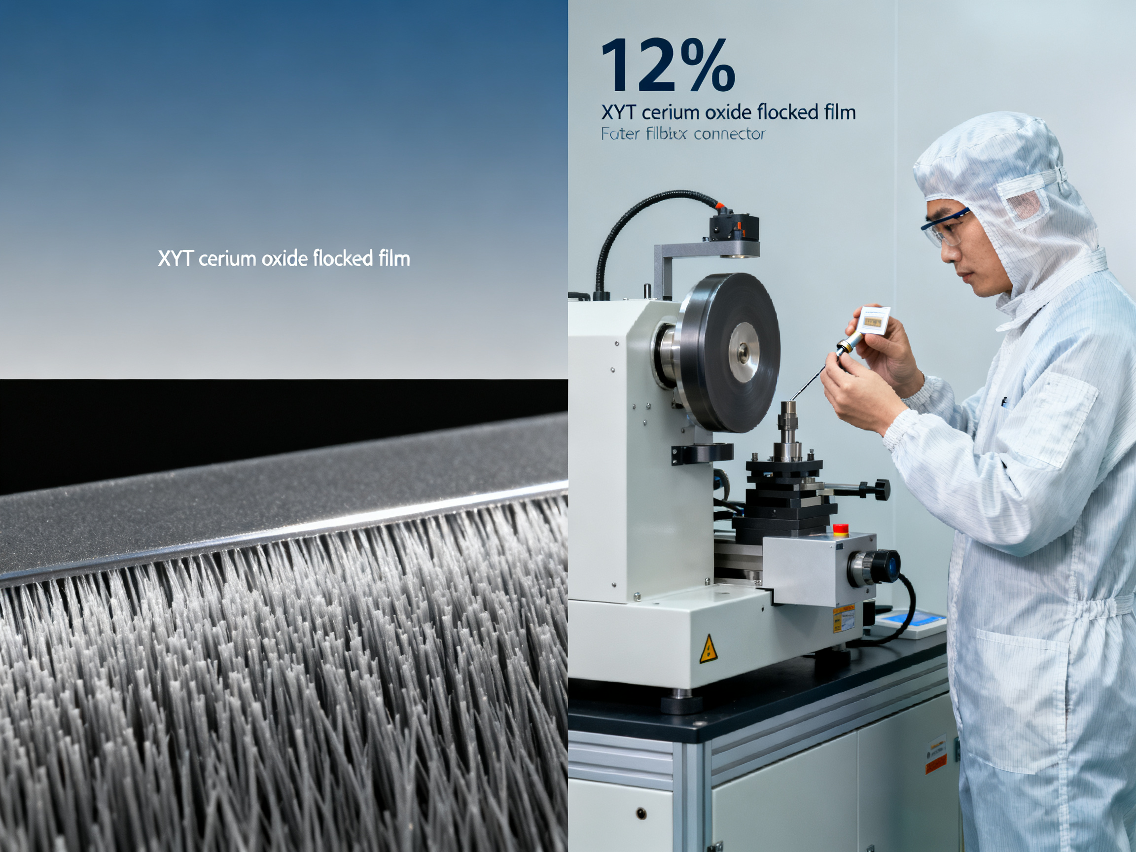 Cerium Oxide Flocked Film vs. Cerium Oxide Lapping Film: Key Differences in Material Removal Rate & Uniformity
