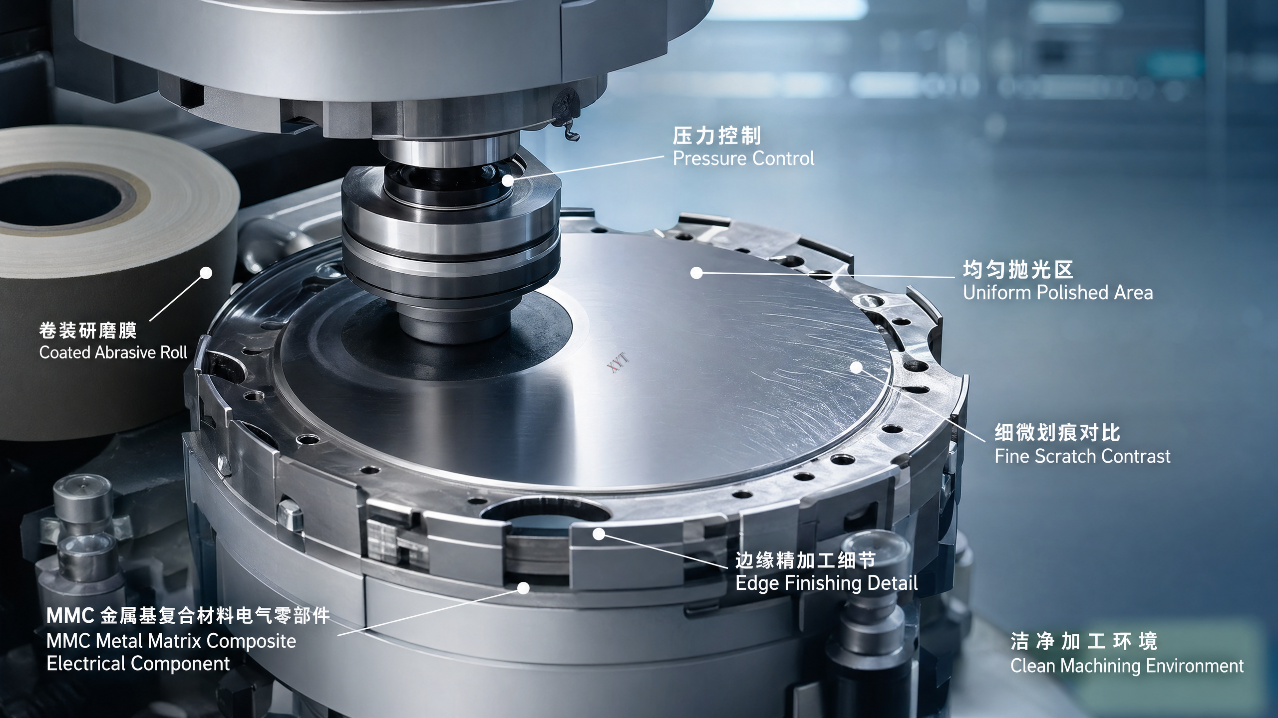 What causes uneven results in MMC lapping film polishing?