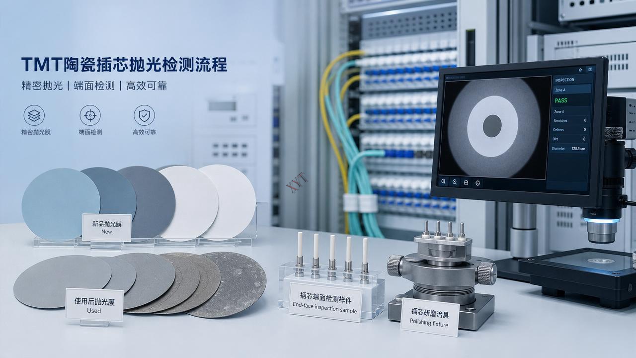 When does TMT ferrule polishing film need replacement