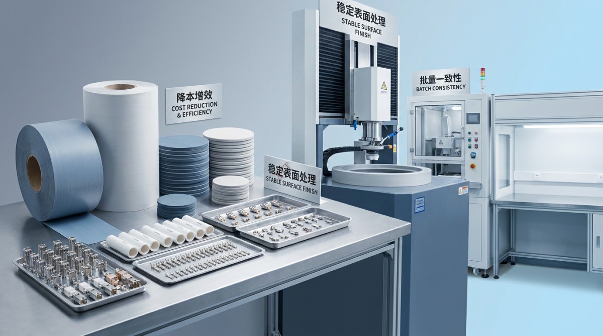 When Aluminum Oxide Lapping Film Lowers Polishing Cost
