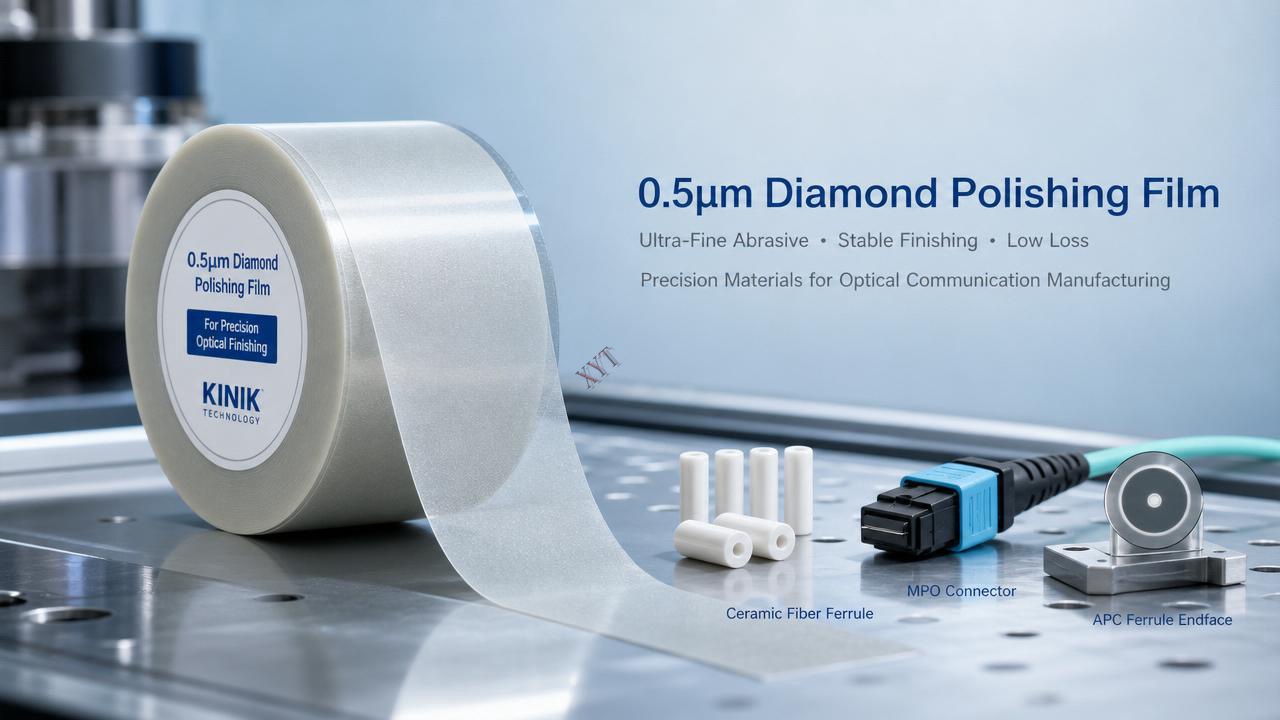 Why use 0.5 micron diamond film on ceramic ferrules?