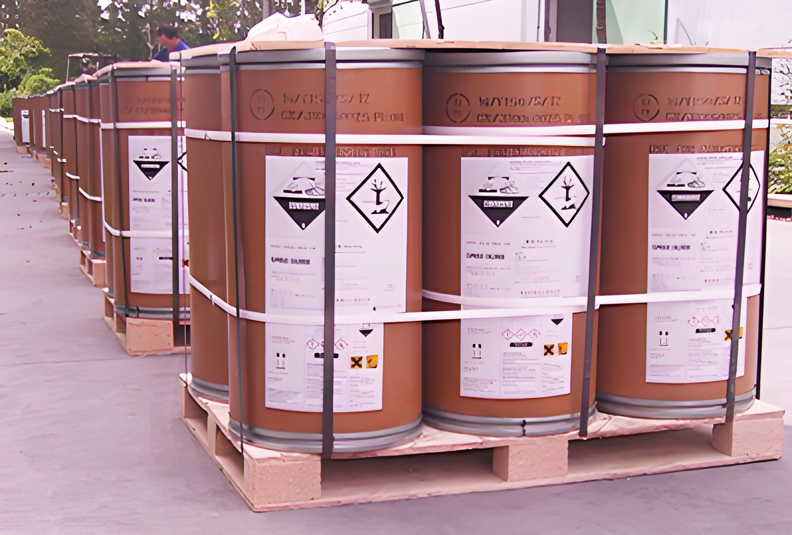 Cuprous chloride in barrels