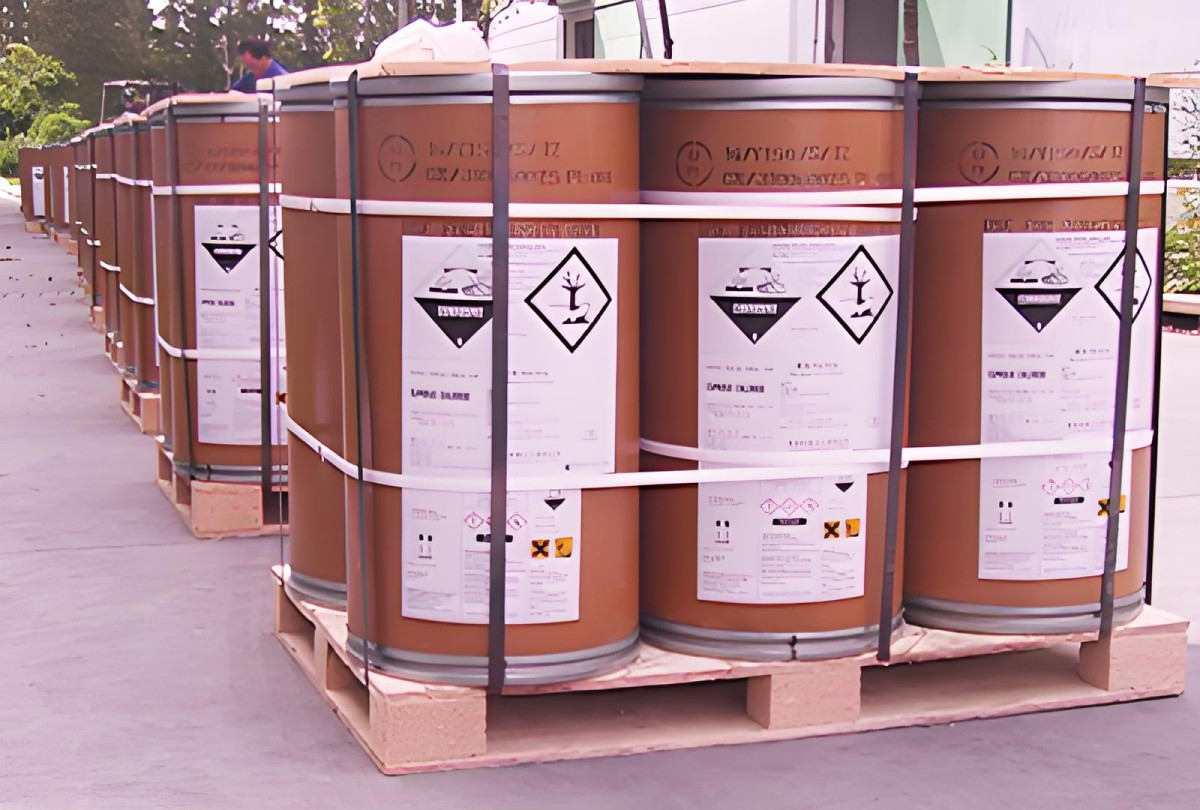 Cuprous chloride in barrels