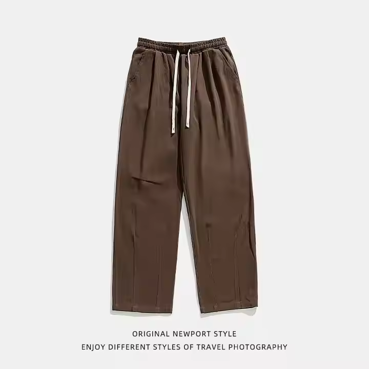 OEM & ODM Japanese Style Men's Casual Pants Retro Double Pleated Design Four Seasons Long