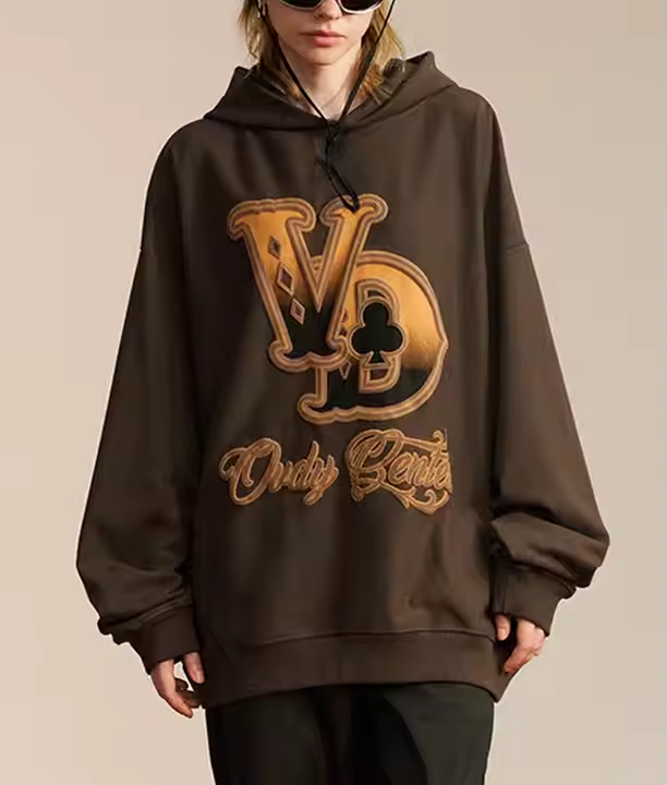 custom men's high quality 100% cotton casual street sweatshirt unisex custom bubble print fashion hoodie