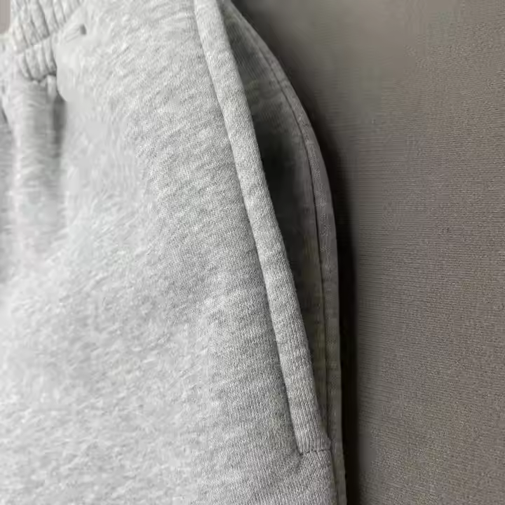 Men's jogger grey sweatpants women's cotton flared pants custom heavyweight loose wool sweatpants