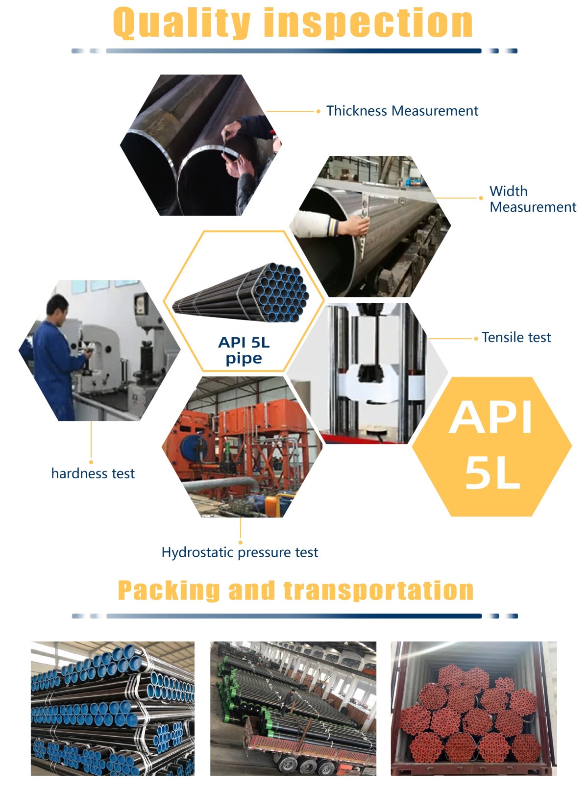 API 5l pipe / oil pipe suppliers /ASTM A106 Api 5L Seamless Steel Pipes