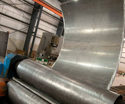 
North America’s top plate forming, bending, and press braking facility. Our six machines range from 400 ton - 3000 ton capacities with bed lengths of 27’-6”, forming cold and hot steel plate to tolerances up to 10” thick. Common shapes are cylinders, custom pipe, concentric and eccentric cones, crimp plate, and more.