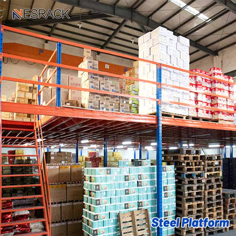 Mezzanine et plate-forme en acier