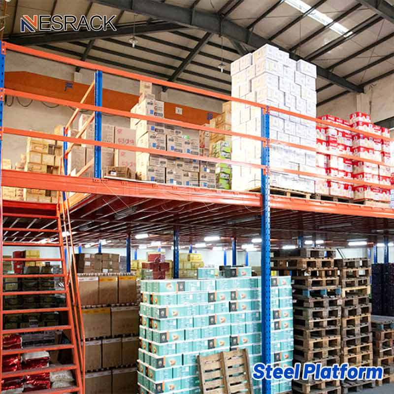 Mezzanine et plate-forme en acier