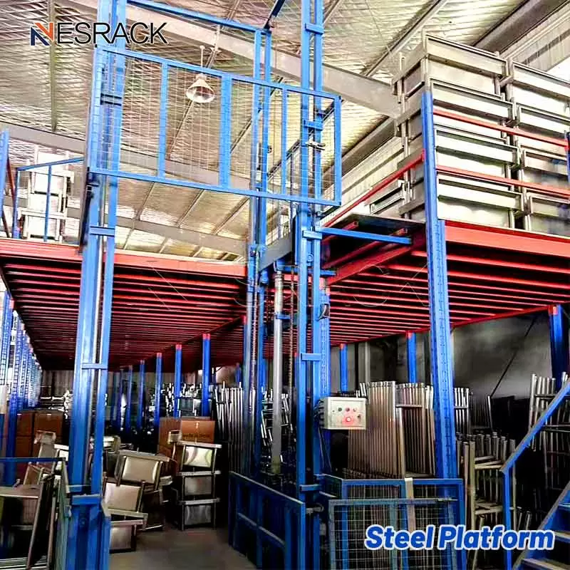 Mezzanine et plate-forme en acier