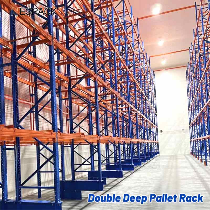 Estante para paletes de profundidade dupla