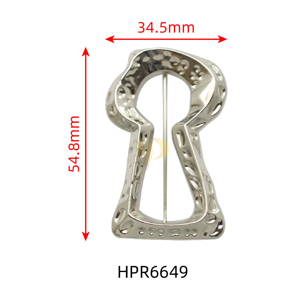 Silver Keyhole Decorative Brooch