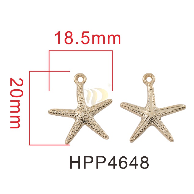 Starfish scallop mini hanging tag