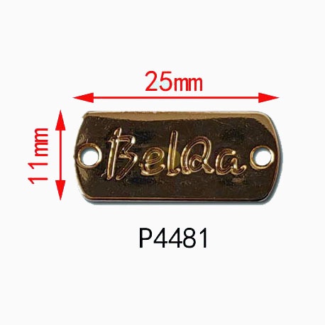 Letter horizontal label