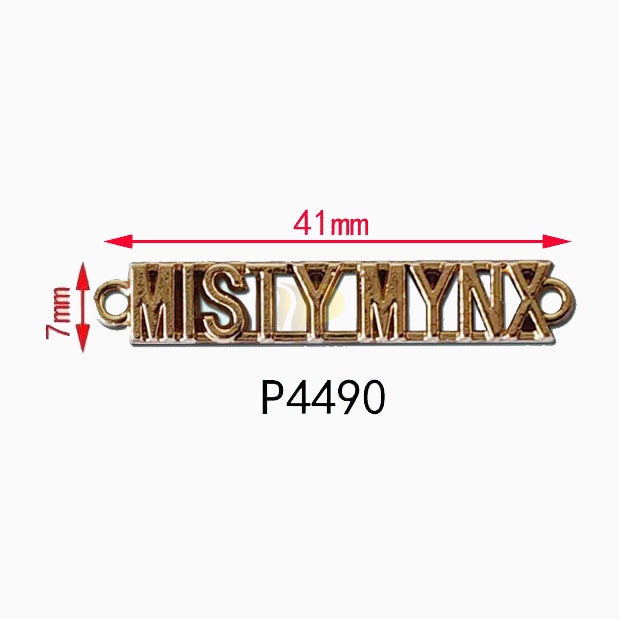 Letter horizontal label