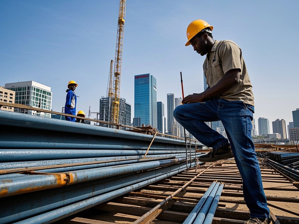 Chinese steel supports infrastructure development in Africa, with localized processing centers covering 80% of demand