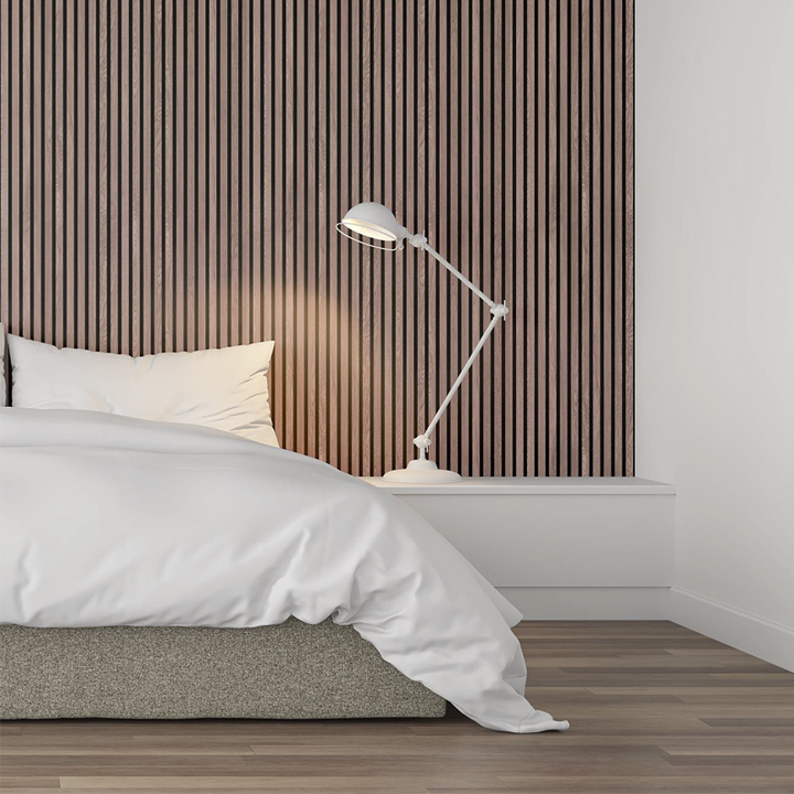 Acoustic wooden slat wall panels