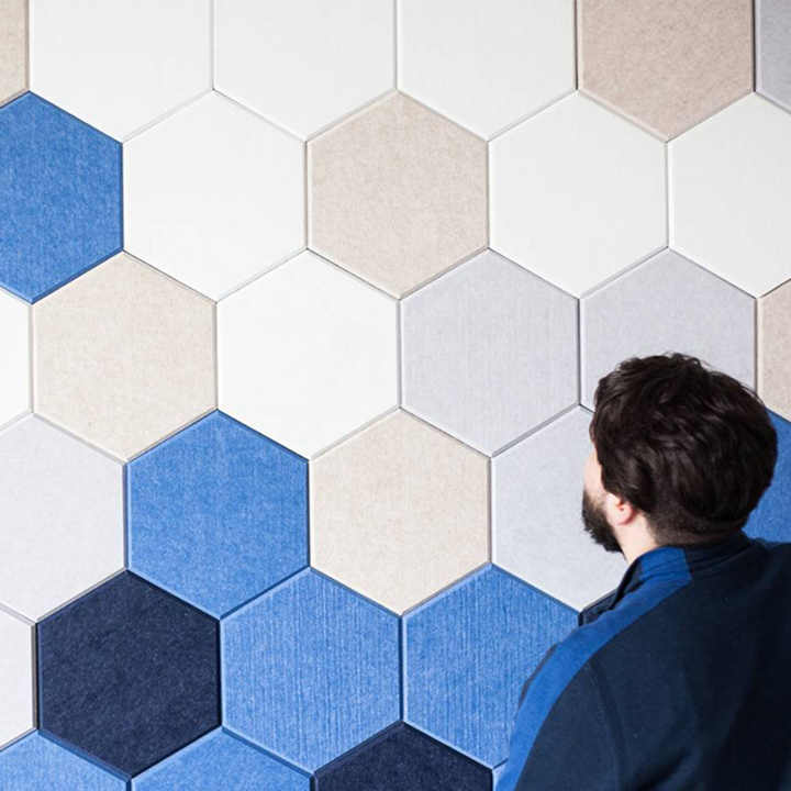 Hexagon sound panels