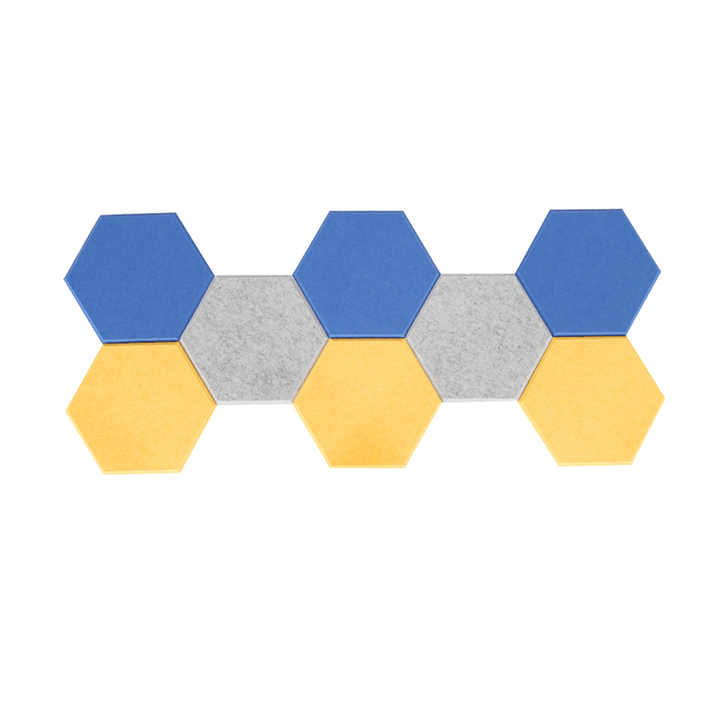 Hexagon acoustic tiles