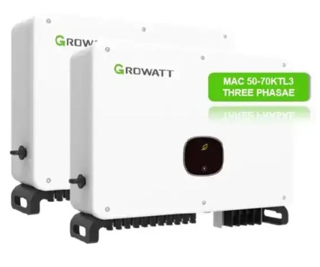High-Efficiency Growatt 50000W to 70000W Solar Inverter with Smart Monitoring