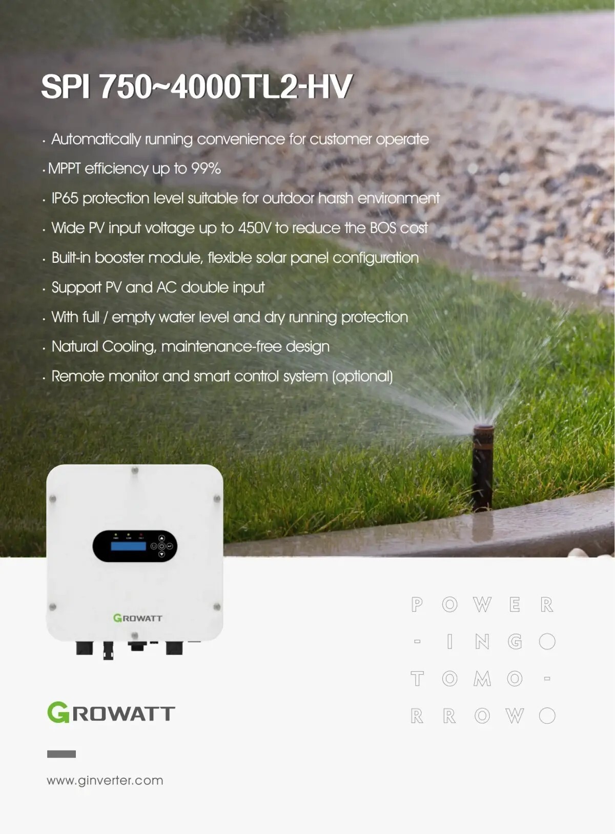 Off-Grid storage Inverter-Water Pump Inverter-SPI 750-4000TL2-HV 1