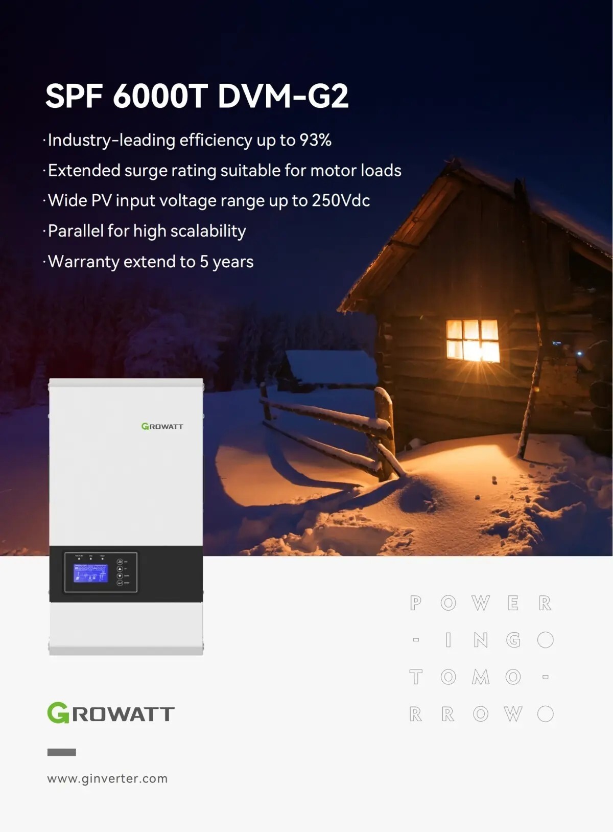 Off-Grid storage Inverter-Split Phase Off-Grid-SPF 6000T DVM-G2 1