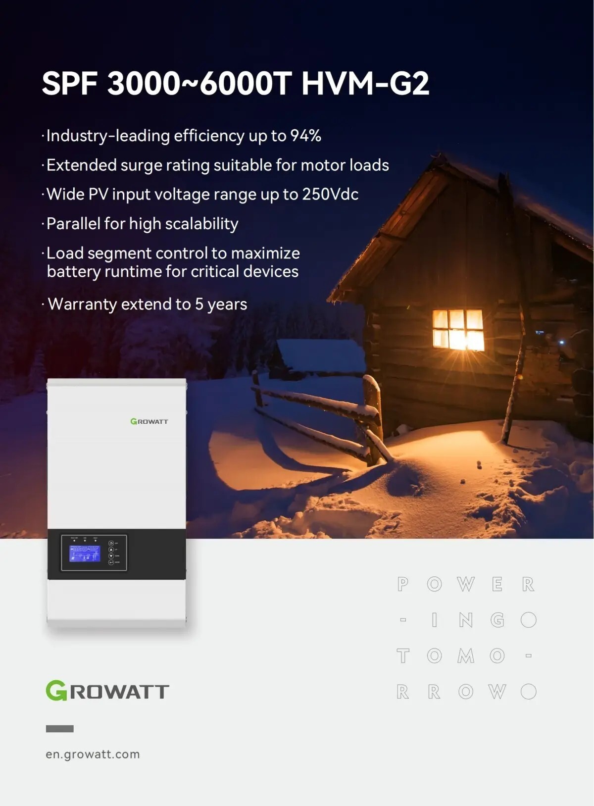 Off-Grid storage Inverter-Single Phase Off-Grid-SPF 3000-6000T HVM-G2 1
