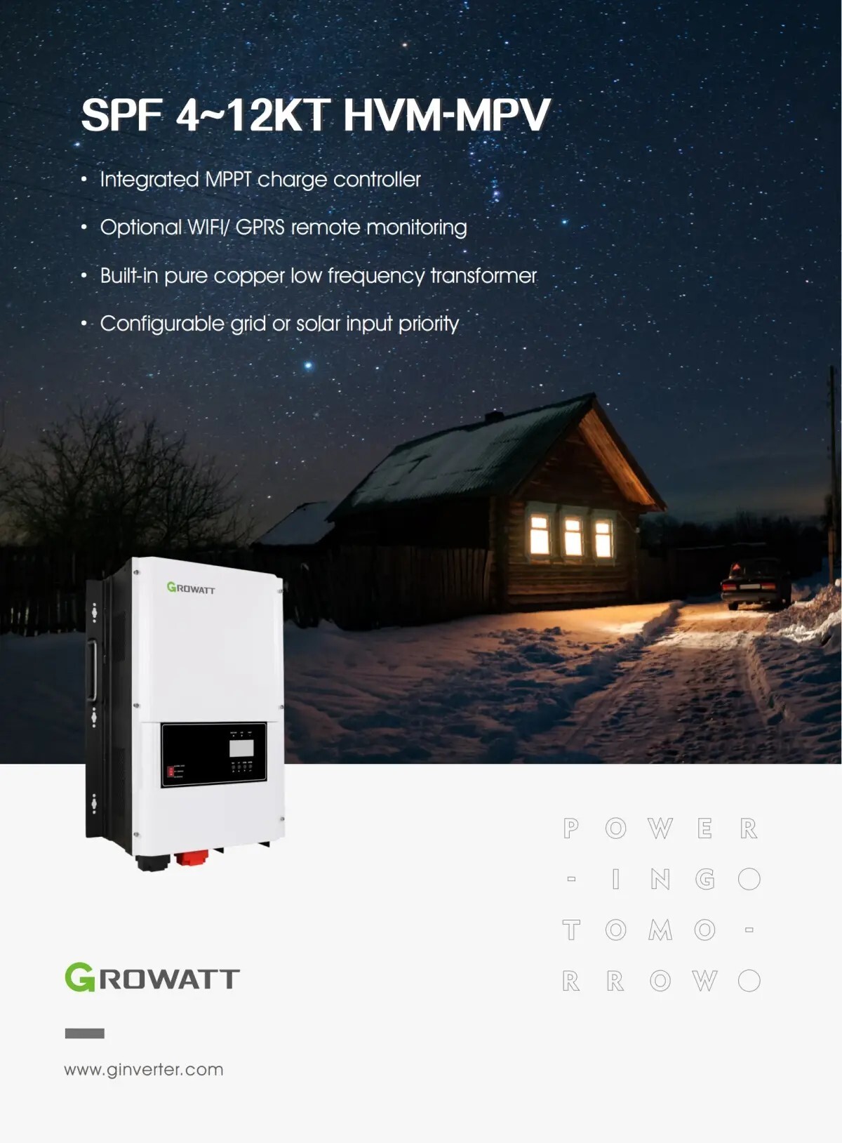Off-Grid storage Inverter-Single Phase Off-Grid-SPF 4-12KT HVM-MPV 1
