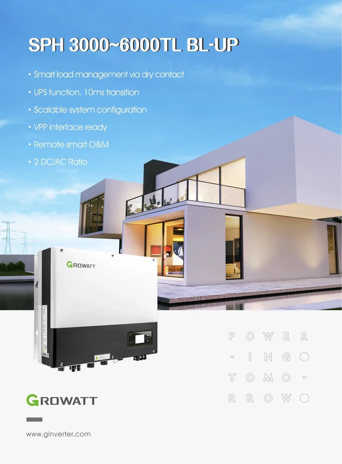 Hybrid inverter-Single Phase Hybrid-SPH 3000-6000TL BL-UP 1