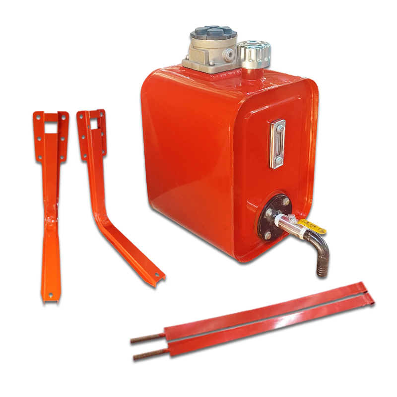 Clearing vehicle hydraulic oil tank