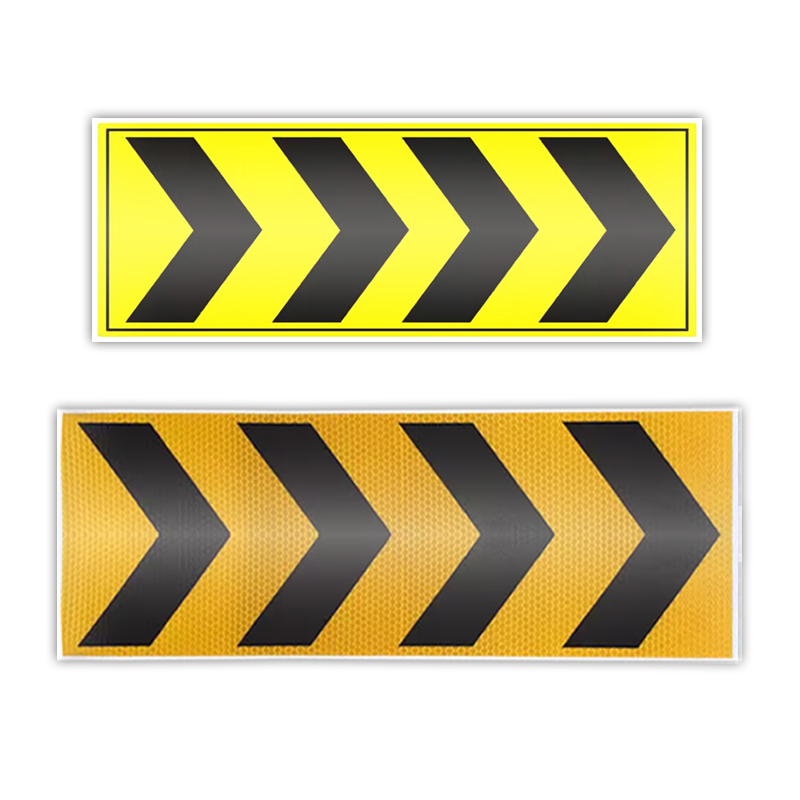 Clearance vehicle arrow stickers