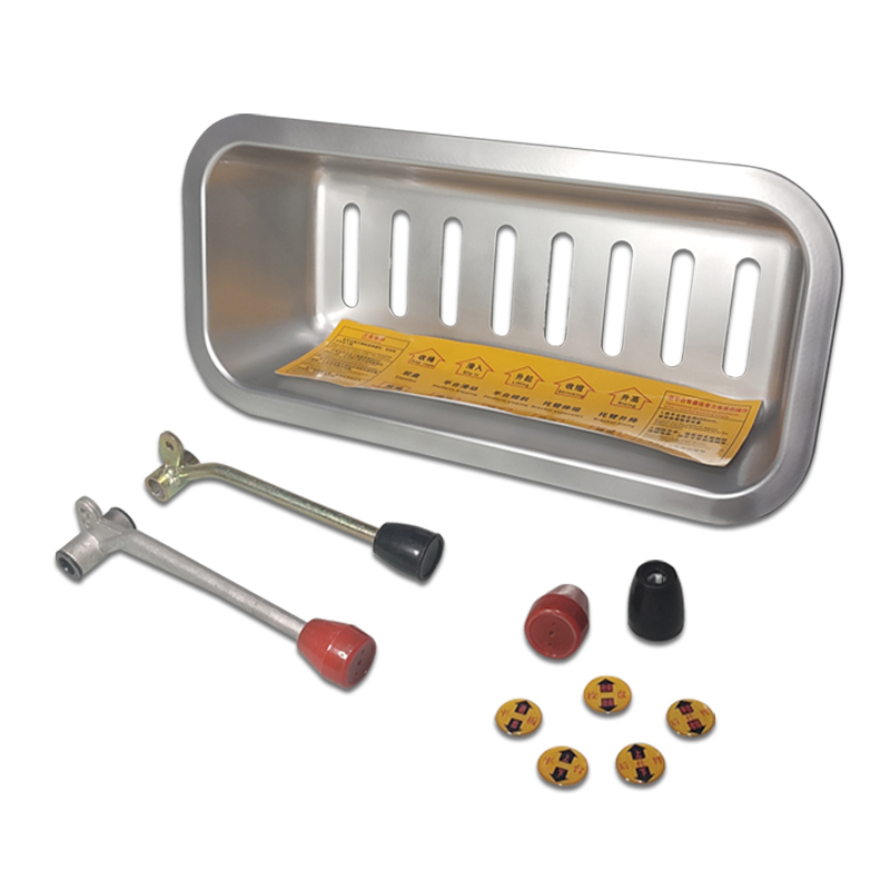 Clearing vehicle multi-path valve operation box, operating lever, handball, sticker