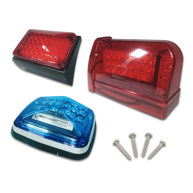 Fire engine flashing lights